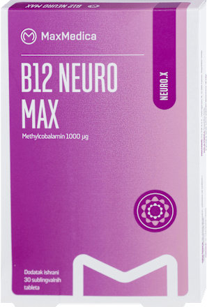 B12 NEURO MAX sublingvalne tablete MaxMedica