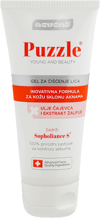GEL ZA ČIŠĆENJE LICA - ulje čajevca i ekstrakt žalfije nevena Puzzle