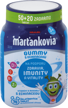 Želatínové tablety marťankovia Gummy s echinaceou Walmark