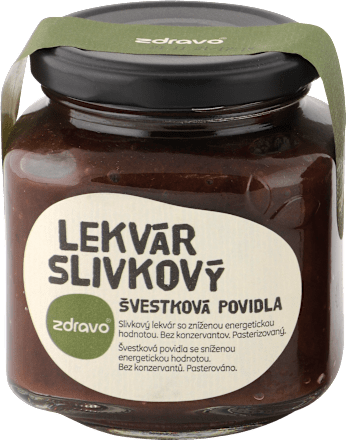Slivkový lekvár zdravo