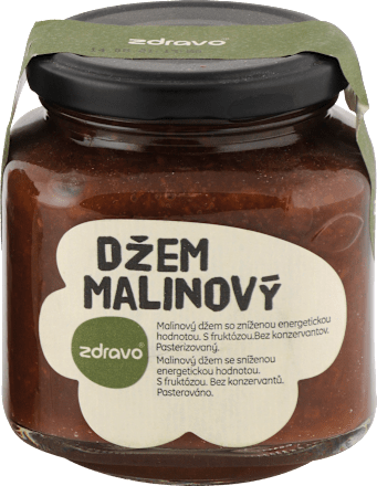 Malinový džem zdravo