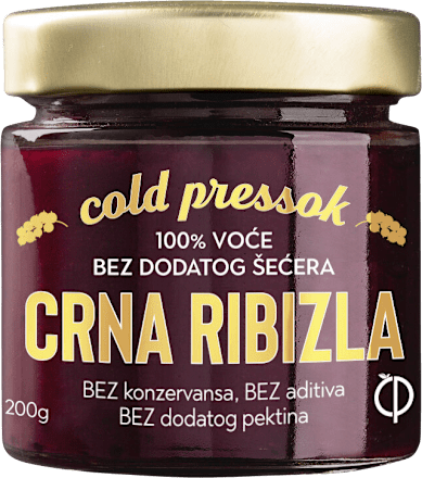 CRNA RIBIZLA - voćni namaz Cold Pressok