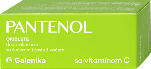 PANTENOL oriblete sa vitaminom C, 20x120mg Galenika
