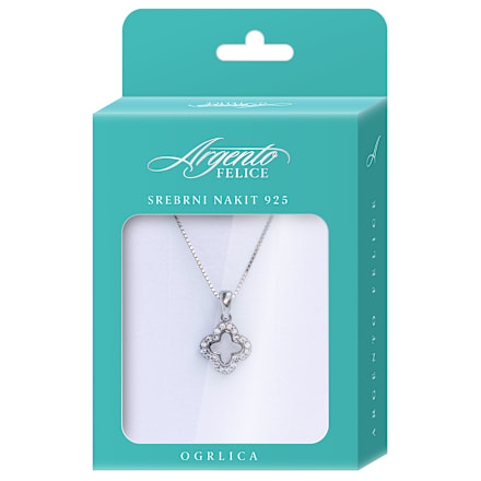 FELICE O7 ogrlica - detelina Argento FELICE