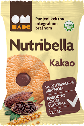 Piškoti iz polnozrnate pšenične moke s kakavom OM MADE