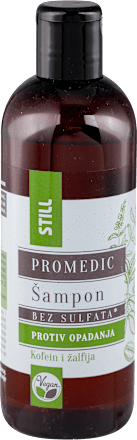 PROMEDIC šampon protiv opadanja kose - kofein i žalfija STILL