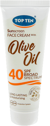 Sun Olive Oil krema za lice za zaštitu od sunca, SPF40 TOP TEN