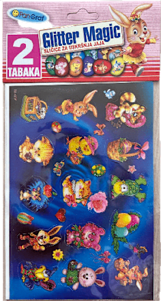 Glitter Magic sličice za jaja Dekoracije
