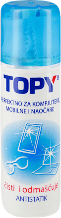 Sprej za čišćenje ekrana i naočara + krpica  TOPY COMPANY
