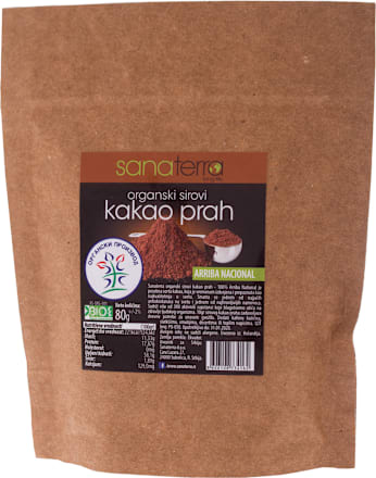 Organski sirovi kakao prah sanaterra