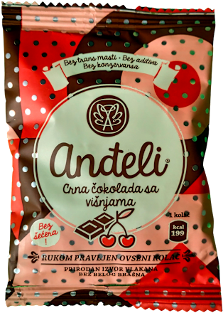 Crna čokolada sa višnjama  anđeli