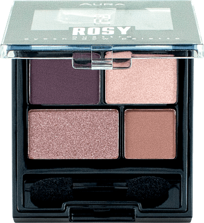 Quattro paleta sjenila za oči – 2 Rosy  AURA