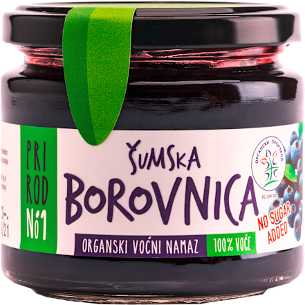Šumska borovnica - organski voćni namaz PRIRODNo1