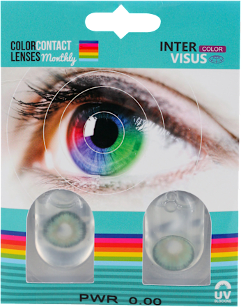 COLOR CONTACT LENSES Monthly sočiva u boji - zelena, 1 par INTERVISUS COLOR LENSES