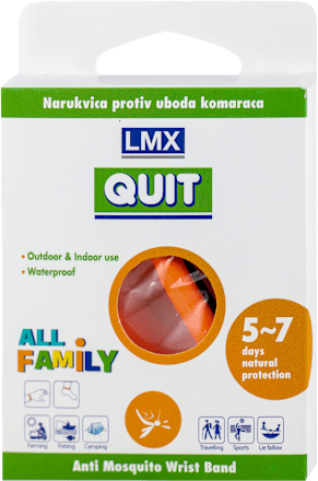 Narukvica protiv uboda komaraca - narandžasta LMX
