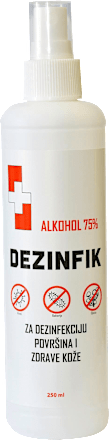 Alkohol 75%, sprej Dezinfik