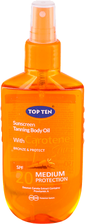 BRONZE&PROTECT Carotene ulje za zaštitu od sunca, SPF20 TOP TEN
