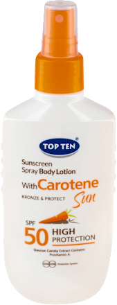 BRONZE&PROTECT Sun Carotene losion za zaštitu od sunca, SPF50 TOP TEN