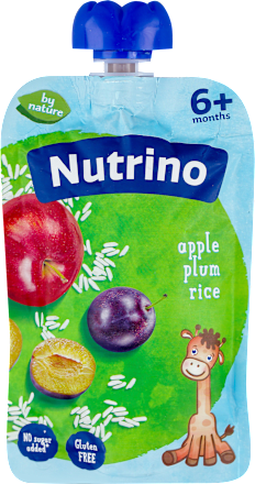 Voćni pire - jabuka, šljiva i pirinač, od 6. meseca Nutrino