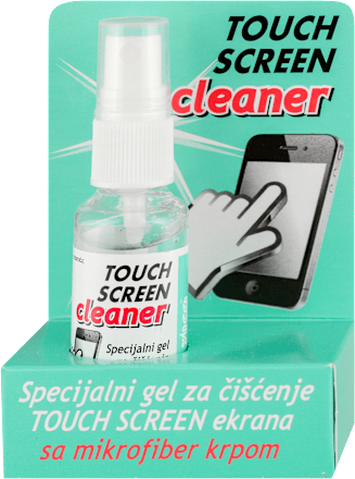 TOUCH SCREEN cleaner gel za čišćenje touch screen ekrana sa krpicom YUCO