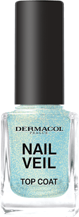 vrchní lak na nehty Nail Veil Sparkling ocean Dermacol