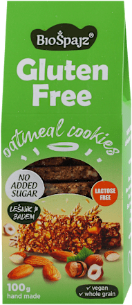 Gluten Free organski ovseni keks - lešnik i badem BioŠpajz