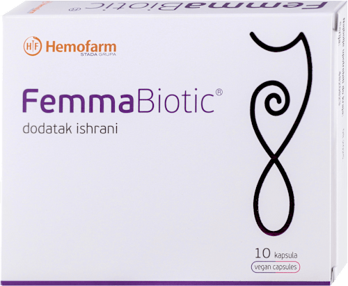 FemmaBiotic dodatak ishrani u kapsulama - ženski probiotik Hemofarm