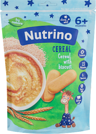 Suha kaša sa žitaricama i keksima, 6+ mjeseci Nutrino