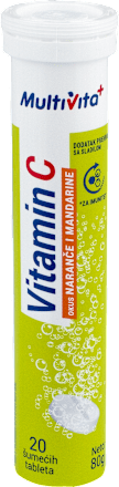 Vitamin C šumeće tablete – okus naranče i mandarine Multivita
