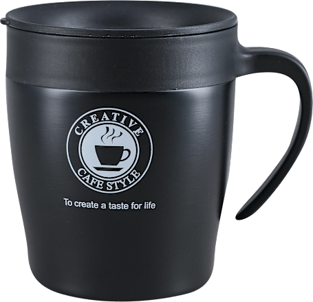 Termos šolja za kafu sa kašikom - crna, zapremina: 330 ml Nexus