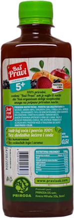 CEĐENI SOK 5+ multivitamin  Baš Pravi