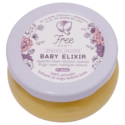 BABY ELIXIR - 100% prirodni balzam za negu bebine kože Free BABY
