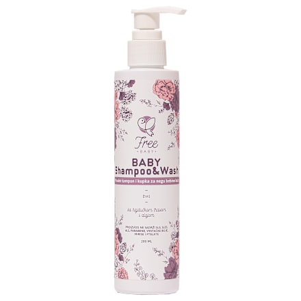 BABY 2in1 - prirodni šampon i kupka za bebe Free BABY