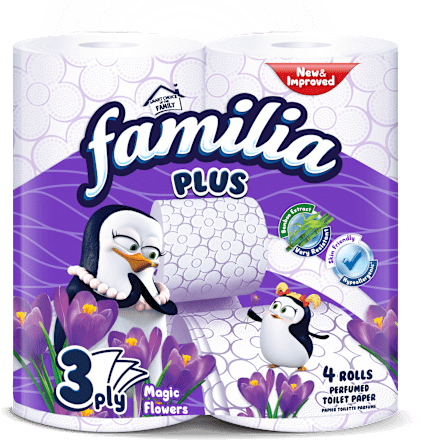 3-пластова тоалетна хартия Magic Flowers familia