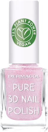Prírodný lak na nechty Pure 3D - 5 Rose Veil Dermacol