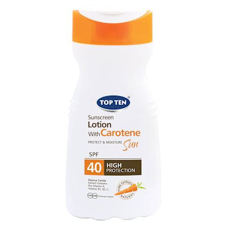 Carotene Sun losion za zaštitu od sunca, SPF40 TOP TEN