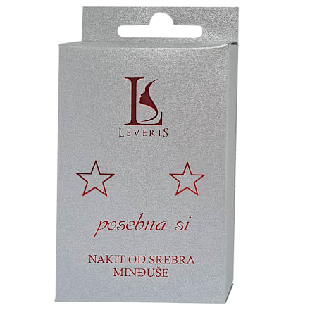 posebna si - srebrne minđuše: zvezda LEVERIS jewelry