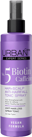 Spray tonic păr și scalp anti-cădere cu biotină și cafeină URBAN Care
