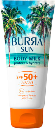 SUN protect&hydrate mleko za zaštitu lica i tela od sunca, SPF50+ BURRA