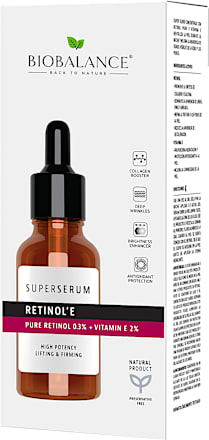Ser pentru față cu retinol și vitamina E BIOBALANCE
