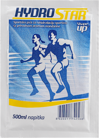 Shape UP prašak za pripremu napitka za rehidrataciju sportista - aroma mandarine HYDROSTAR