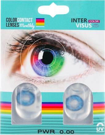 COLOR CONTACT LENSES Monthly sočiva u boji - tamno plava, 1 par INTERVISUS COLOR LENSES