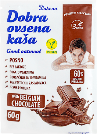 Ovsena kaša - belgijska čokolada Dobra ovsena kaša