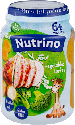 Pire od mesa - ćuretina, šargarepa, krompir, pirinač i brokoli , od 6. meseca Nutrino