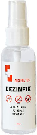 Alkohol 75% , sprej Dezinfik