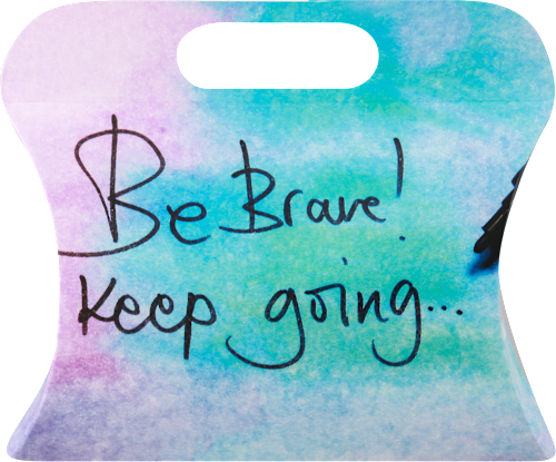 Ukrasna kesa mala - Be Brave! Keep going ... K&P