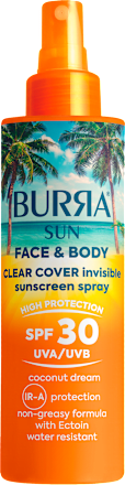 SUN FACE&BODY sprej za zaštitu lica i tela od sunca, SPF30 BURRA