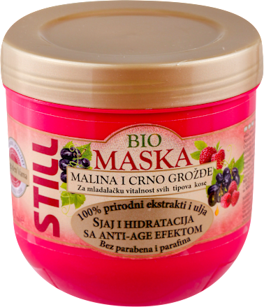  BIO maska za kosu - MALINA I CRNO GROŽĐE STILL