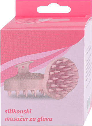 Silikonski masažer za glavu - roze Nexus