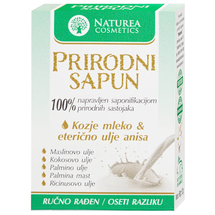 Prirodni sapun - kozje mleko & eterično ulje anisa  NATUREA COSMETICS